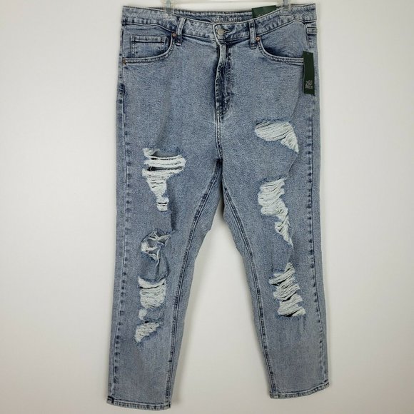 Wild Fable Denim - NWT Wild Fable Mom Jeans Distressed